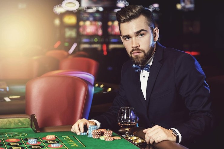 Pengguna menikmati layanan Live Casino dengan pengalaman real-time interaktif dan antarmuka modern